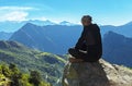 Machu Picchu Gazing, Cusco, Peru Royalty Free Stock Photo