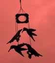 Silhouetted Birds - Wind Chimes