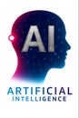 AI Letters Representing Artificial Intelligence Concept Royalty Free Stock Photo