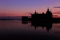 Silhouetted Kalmar castle Royalty Free Stock Photo