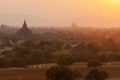 Burmese People at Sunset in Bagan