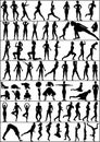 Silhouettes - active woman