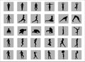 Silhouettes - active woman