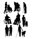 Silhouettes Activity People with Disabilities