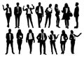 Set of different Business People vector icons. Royalty Free Stock Photo