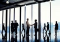 Silhouettes of Diverse Corporate Business People