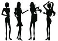 Silhouettes girls