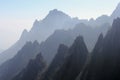 Mysterious and magic landscape in the Huangshan Yellow Mountains, China