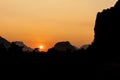 Silhouettes mountain