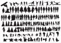 Silhouettes of people