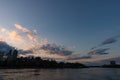 Roosevelt Island Skyline Silhouette during Sunset in New York City along the East River