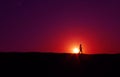 silhouettes sunset at Jaisalmer thar desert India