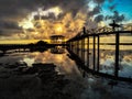 Sunrise at Cloud 9 - Siargao Island - The Philippines Royalty Free Stock Photo