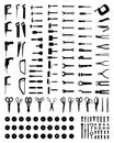 Silhouettes of tools