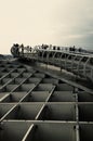 Silhouettes on top of Metropol Parasol