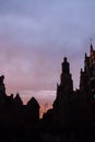 Silhouettes of Wroclaw, Poland. Royalty Free Stock Photo