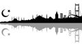 A silhoutte from Istanbul Royalty Free Stock Photo