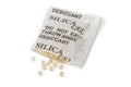 Silica Gel Packet - Opened Royalty Free Stock Photo