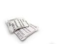 Silica gel packets isolated on a white background Royalty Free Stock Photo