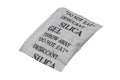 Silica gel in a porous packet 2 Royalty Free Stock Photo