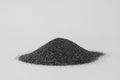 Silicon carbide abrasive powder for leveling stones isolated on white background. Silicon carbide for restore stones to Royalty Free Stock Photo