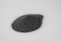 Silicon carbide abrasive powder for leveling stones isolated on white background. Silicon carbide for restore stones to Royalty Free Stock Photo