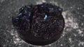 Silicon carbide SiC as carborundum, mineral stone. Synthetic carborundum chemical compound. Grinding mineral for metal