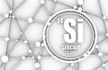 Silicon chemical element.