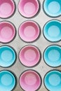Silicon cup cake moulds Royalty Free Stock Photo