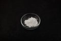 Silicon dioxide powder or Silica in Petri dish