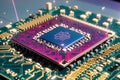 Silicon photonics chip Royalty Free Stock Photo