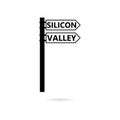 Silicon Valley road sign Royalty Free Stock Photo
