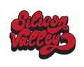 Silicon Valley. Vector hand drawn lettering . Royalty Free Stock Photo