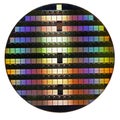 Silicon wafer Royalty Free Stock Photo