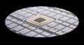 Silicon Wafer Microchip Technology Royalty Free Stock Photo