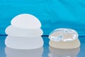 Silicone breast implant