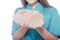 Silicone breast implant Royalty Free Stock Photo