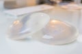 Silicone breast implant