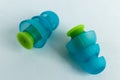 Silicone ear plugs for human ears Royalty Free Stock Photo