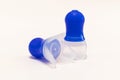 Silicone ear plugs for human ears