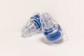 Silicone ear plugs for human ears Royalty Free Stock Photo