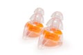 Silicone ear plugs for human ears