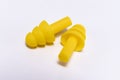 Silicone ear plugs for human ears Royalty Free Stock Photo