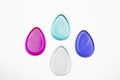 Silicone foundation sponge on a white background Royalty Free Stock Photo