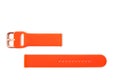 Silicone interchangeable bracelet orange color for smart watches
