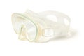 Silicone mask for snorkeling or diving  on a white background Royalty Free Stock Photo