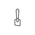 Silicone spatula line icon