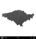 Silistra, Bulgaria, isolated on white. Grayscale Royalty Free Stock Photo