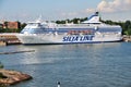 Silja Line in the Harbor of Helsinki, Finland.