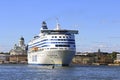Silja Symphony Cruise Ferry Departs Helsinki Royalty Free Stock Photo